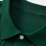Ensemble — polo en maille jacquard rayée & pantalon fuselé coupe slim
