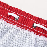 Ensemble — chemise à imprimé nautique & short de bain à rayures verticales et cordon