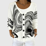 Eugénie — Cardigan en Maille Confortable Boutonné