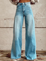 Manon | Pantalon palazzo taille haute