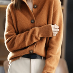 Claire — Cardigan en Cachemire Style Rétro