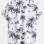 Ensemble — chemise à imprimé palmiers tropical & short de bain à imprimé rayé