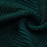 Ensemble — polo zippé en maille texturée à losanges & pantalon fuselé