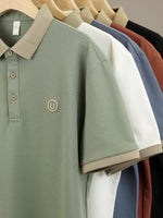 EMBROIDERED LAPEL SHIRT FOR MEN