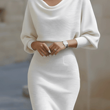Alix | Robe de cocktail à col bénitier