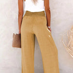Riana - Pantalon Taille Haute Détendu