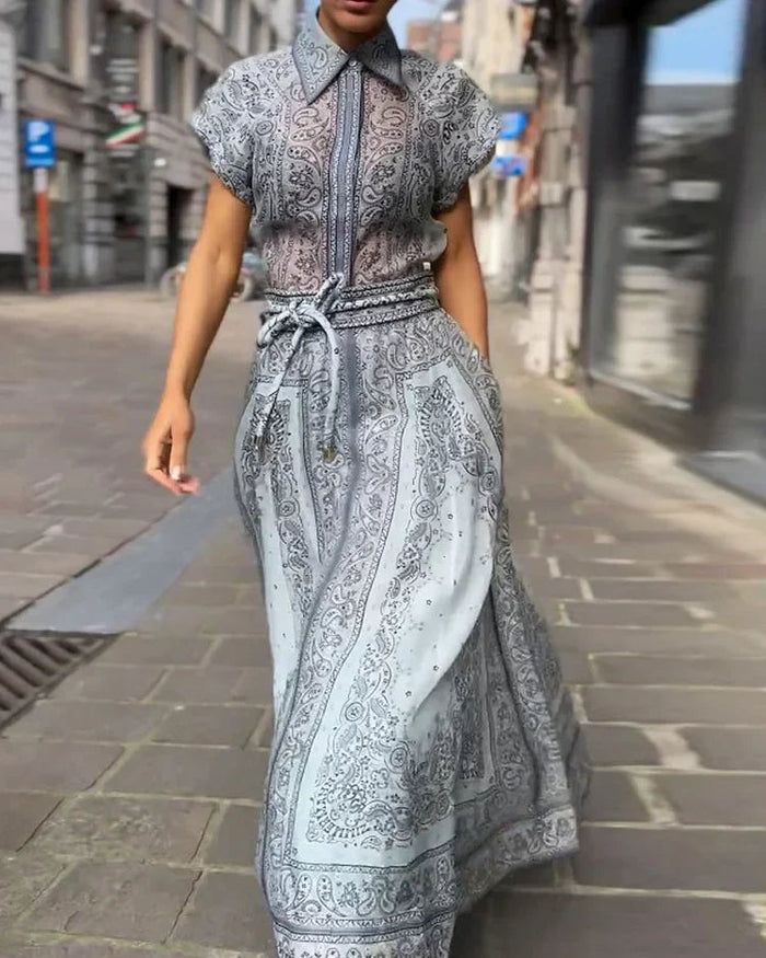 Ensemble Deux Pièces Imprimé Bohème