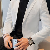 LAPEL KNIT BLAZER FOR MEN