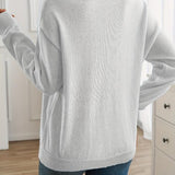 Adèle | Pull à col rond et surpiqûre décorative