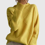 Agnès | Pull à col roulé à motif géométrique
