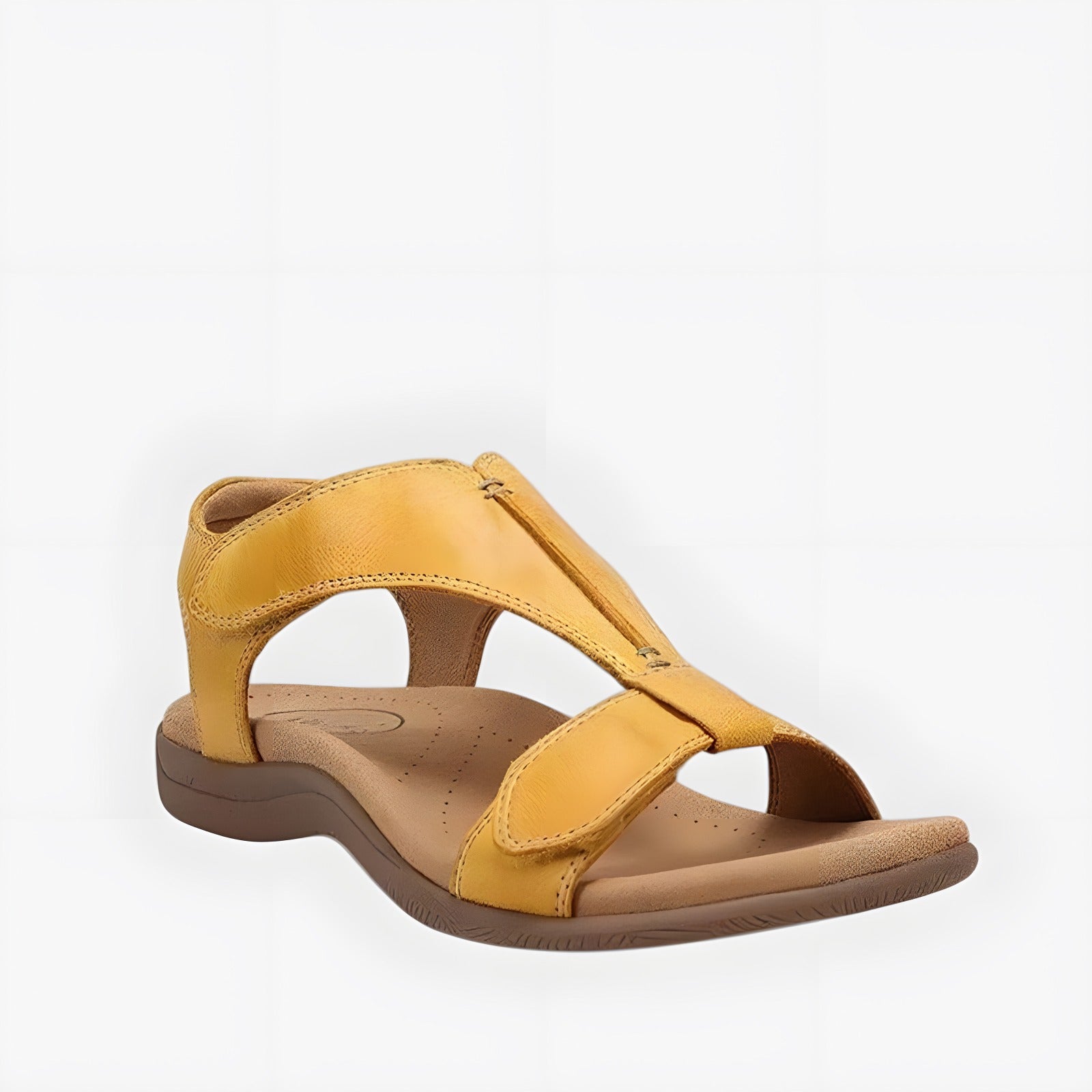 Céline | Sandales femme à enfiler confortables Jaune