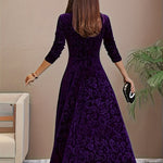 Julie — Robe Maxi Élégante à Motifs
