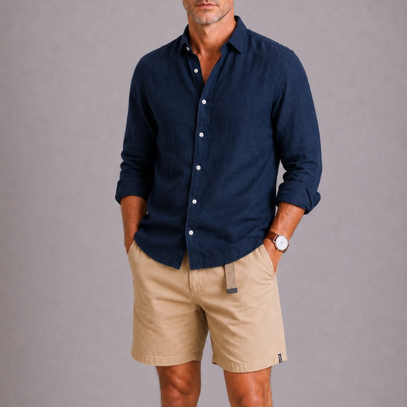 COTTON TWILL SHORTS FOR MEN