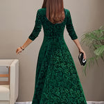 Julie — Robe Maxi Élégante à Motifs