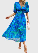 Robe Midi Florale Flatteuse
