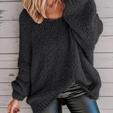 Pénélope | Pull ample en grosse maille à large encolure