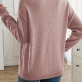 Adèle | Pull à col rond et surpiqûre décorative