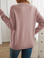 Adèle | Pull à col rond et surpiqûre décorative