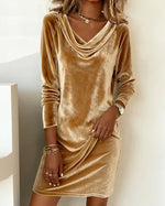 Robe en Velours Ample