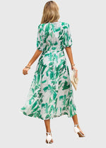 Robe Midi Florale Flatteuse
