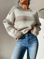 Cécile | Pull douillet à rayures et coupe ample