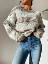 Cécile | Pull douillet à rayures et coupe ample