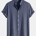 Ensemble — chemise en lin et viscose & short à cordon en lin et coton