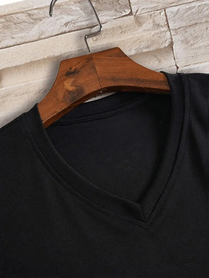 CASUAL V-NECK T-SHIRT FOR MEN