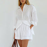 Viola - Ensemble Chemise Boutonnée et Shorts Aérés