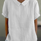 Lisette | Chemise sobre à col