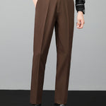 Ensemble — chemise henley en maille torsadée & pantalon fuselé coupe slim