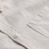 Capucine — Chemise en lin et coton à manches longues et poche