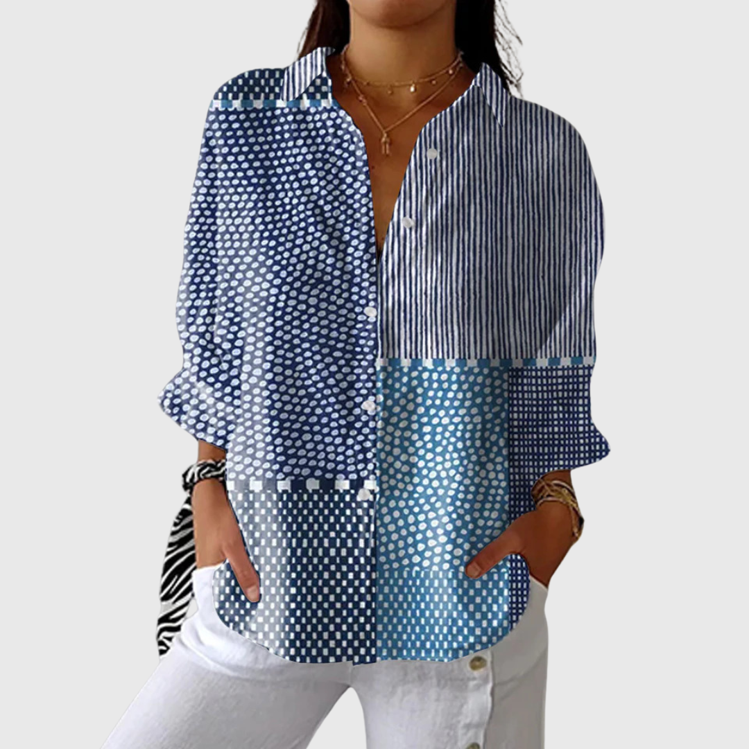 Clotilde — Blouse imprimée légère et colorée