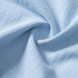 Chemise boutonnée en lin contrastant