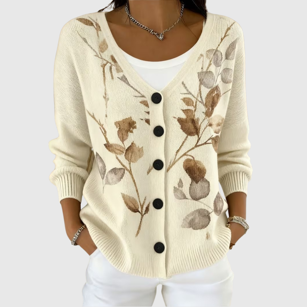 Faustine — Cardigan en Maille Confortable Boutonné