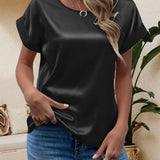 Lucile | Blouse à manches courtes et col rond