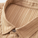Ensemble Capucine — chemise texturée froissée & short texturé froissé à cordon