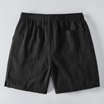 Ensemble — chemise en lin à manches courtes & short à cordon en lin mélangé