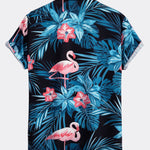 Ensemble — chemise à imprimé flamants roses tropical & short de bain