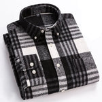 BRUSHED FLANNEL SHIRT FOR MEN