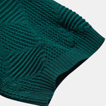 Ensemble — polo zippé en maille texturée à losanges & pantalon fuselé