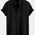 Ensemble — chemise à col officier à damier & short jacquard à damier