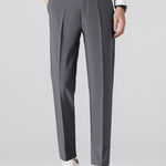 Ensemble — polo en maille jacquard torsadé & pantalon fuselé coupe slim