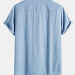 Ensemble — chemise en lin à col henley & short en lin et coton