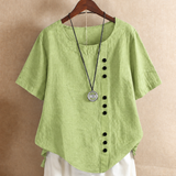 Clémentine | Blouse à boutonnage asymétrique