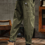 Pantalon utilitaire décontracté d'inspiration vintage