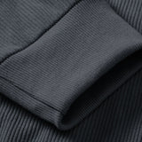Ensemble — sweat en velours côtelé extensible 2 en 1 à col rond & pantalon en velours côtelé
