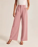 Caroline | Pantalon décontracté taille haute