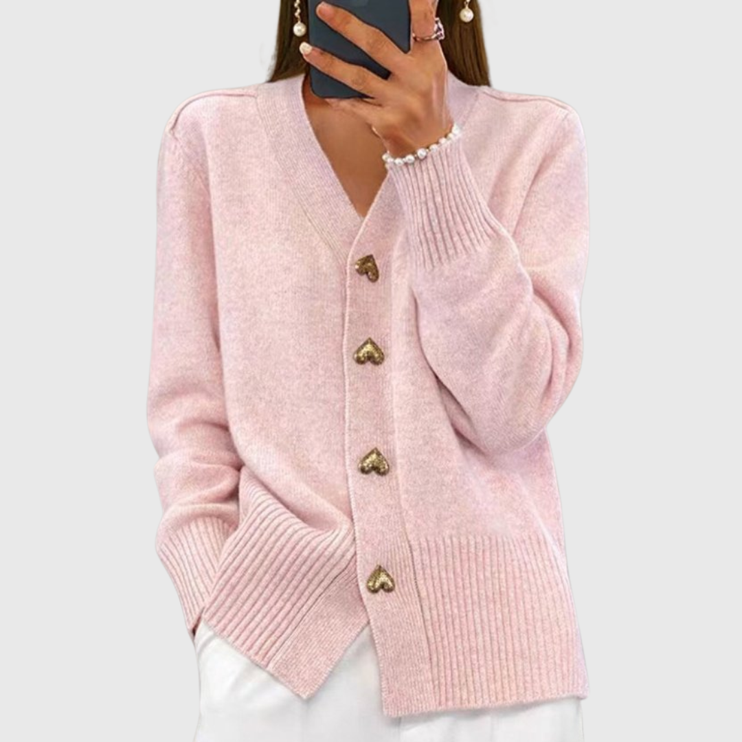 Nina — Cardigan en Tricot Élégant