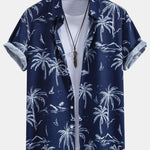 Ensemble — chemise à imprimé palmiers tropical & short de bain à cordon